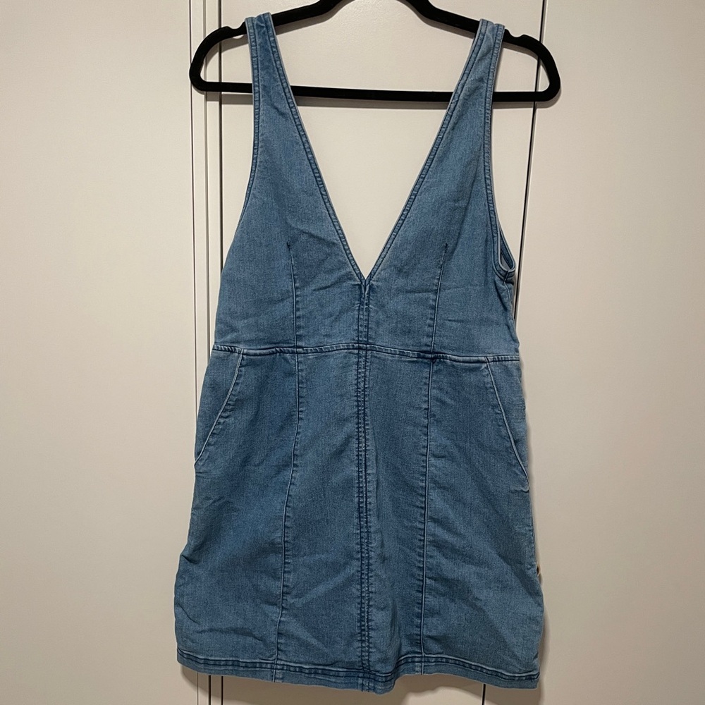 Denim Sleeveless mini dress